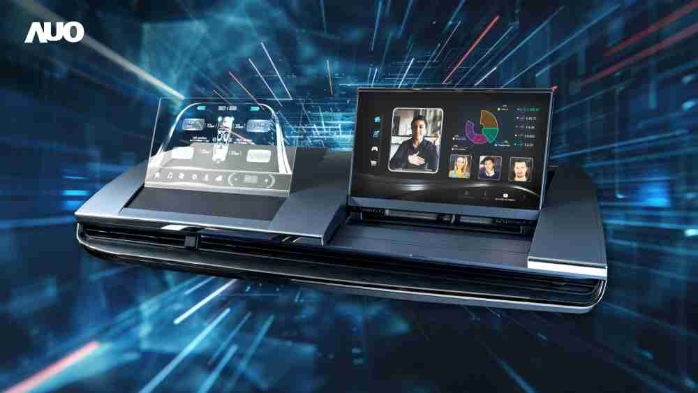 尊龙集团Micro LED Display HMI解决方案打造透明Micro LED前座仪表，，，呈现信息并保留驾驶视野开阔；亦为副驾驶座乘客打造收放自如的Micro LED屏幕，，，在不影响显示质量的前提于显示区内建镜头，，让用户能与视讯对象直接眼神接触，，，，提供绝佳的双向沟通体验